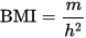 Fórmula para calcular el IMC