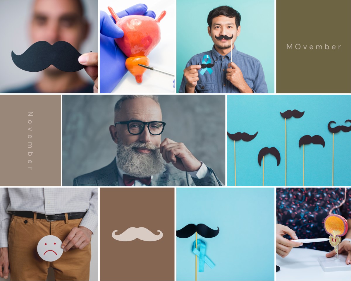 Movember - Noviembre, mes de la concienciación sobre la salud masculina y la lucha contra los cánceres de próstata, testículos, salud mental y el suicidio.