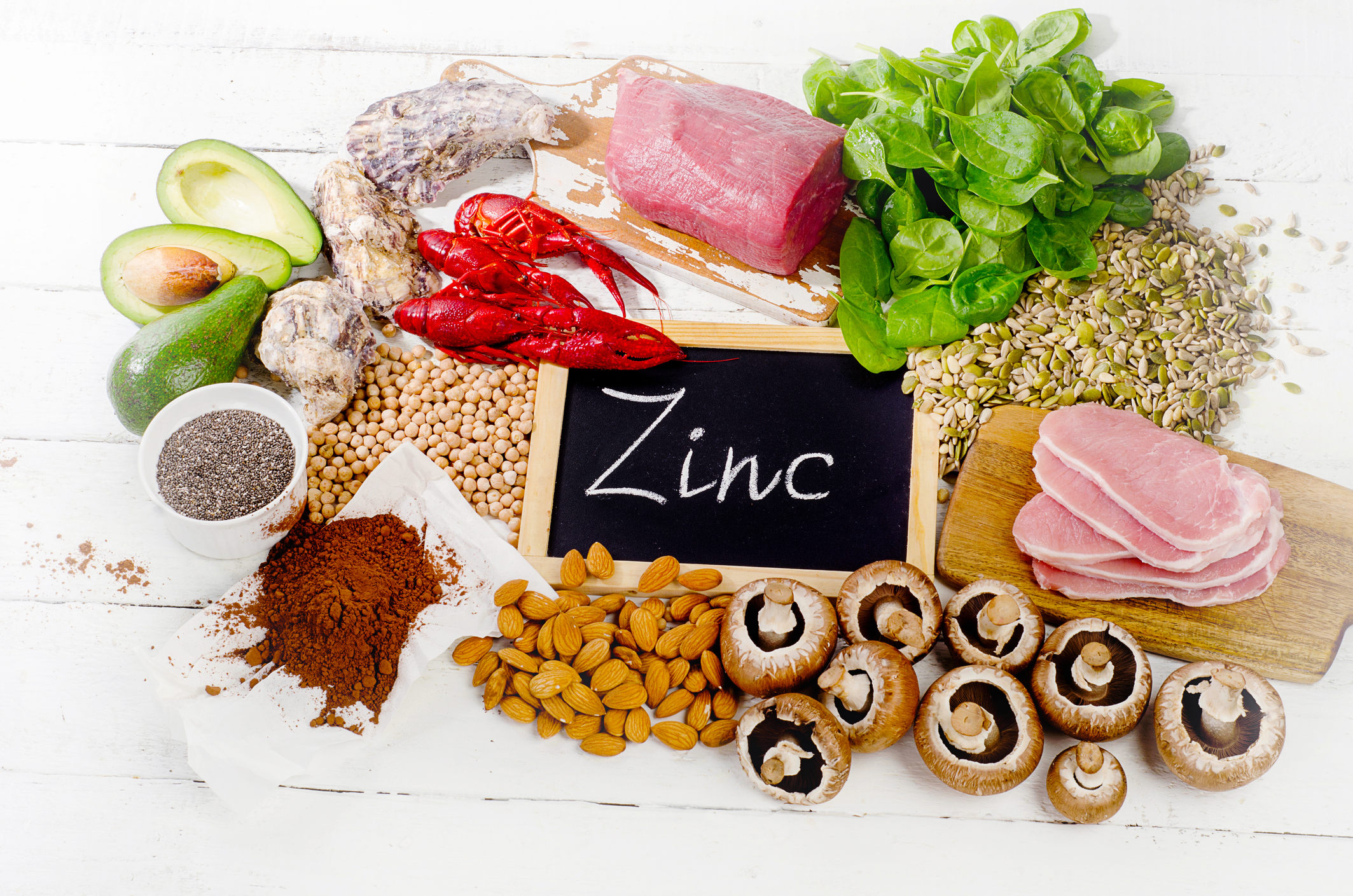 Alimentos ricos en zinc