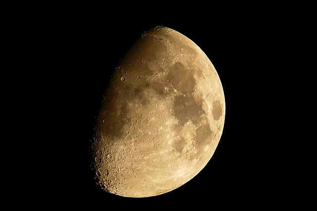 noche, luna, cielo nocturno