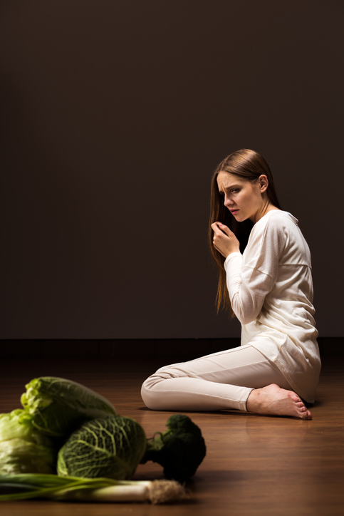 inapetencia femenina, verduras, col, cebolla