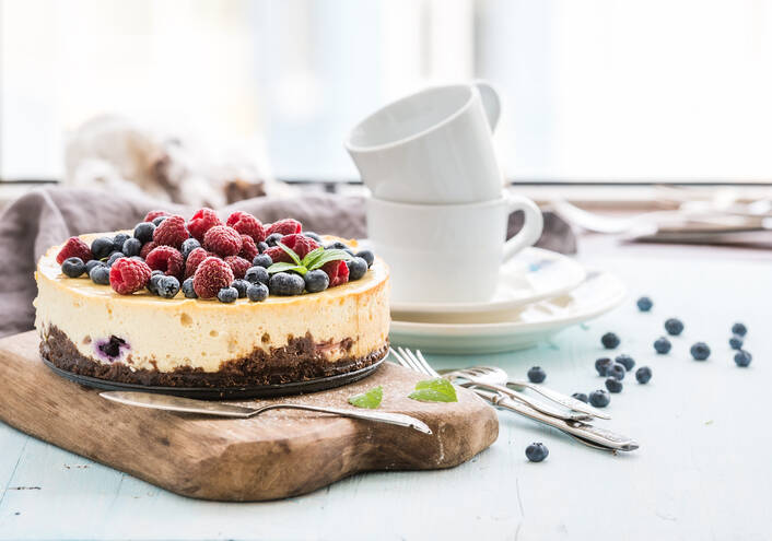 ¿Pastel de queso bajo en grasas? Prueba la receta fit de pastel de queso oreo sin hornear